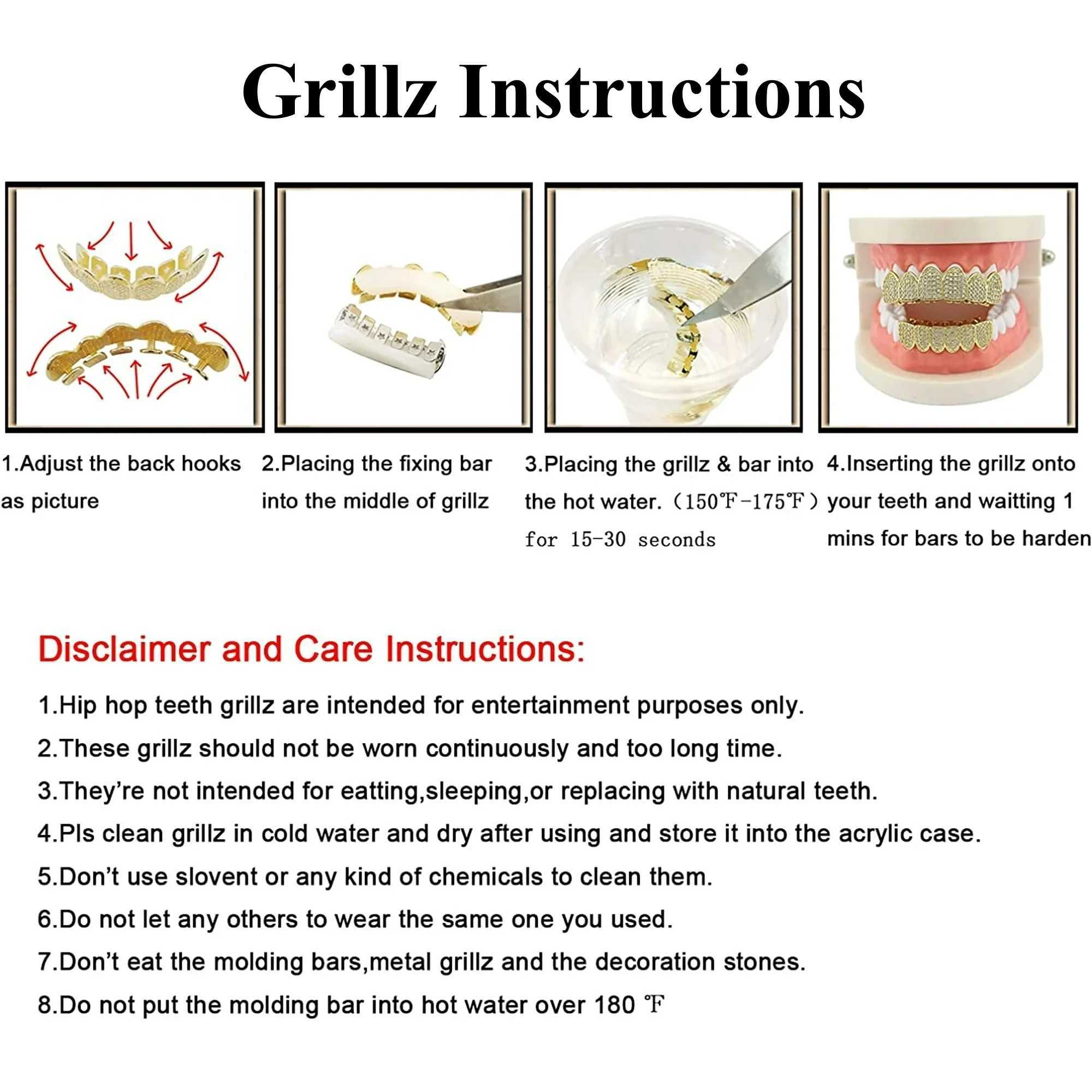 Ailodo hip-hop enamel fire tooth grill suitable for men and women cubic zirconia ice out grill suitable for your teeth rapper clothing oral grill W250