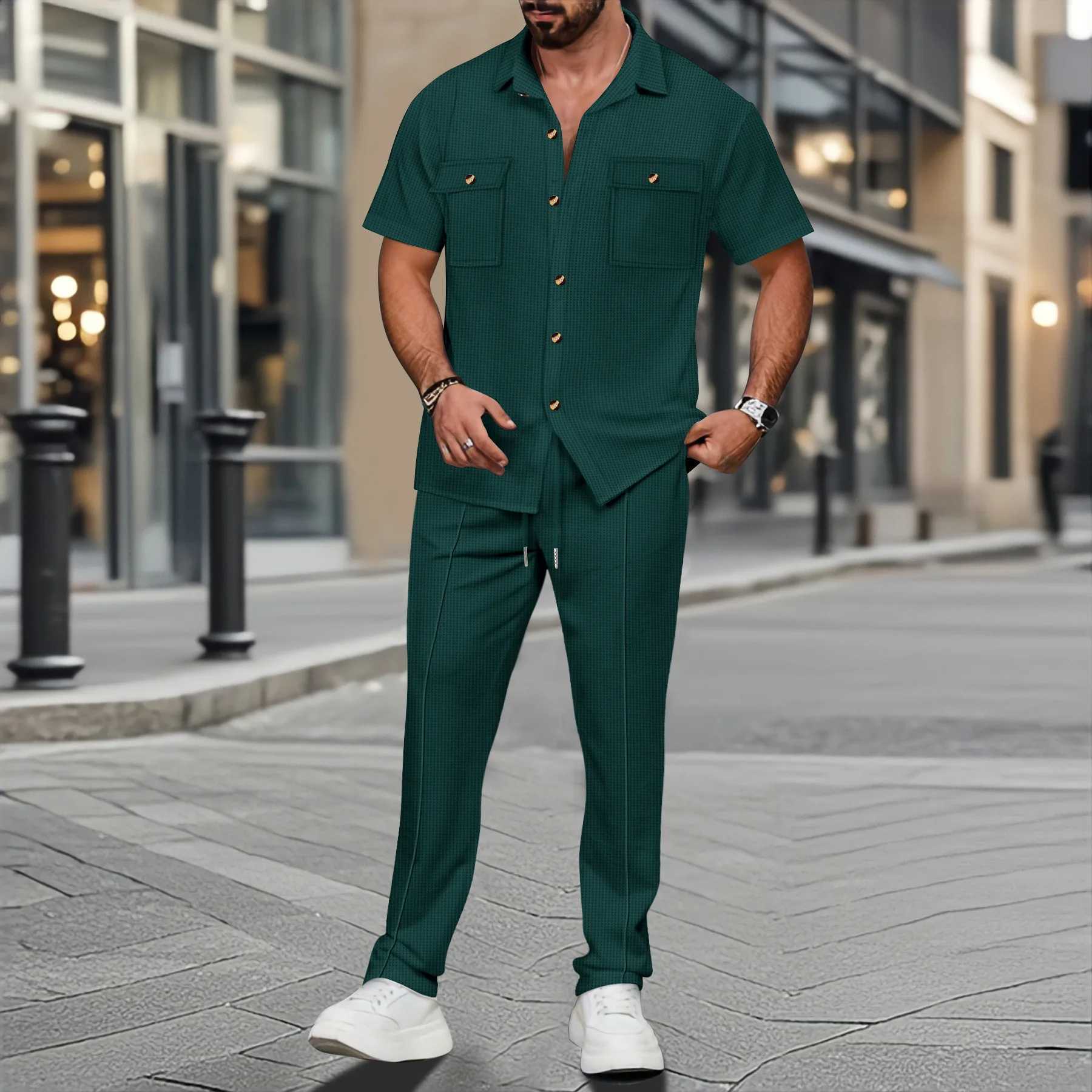 New outdoor sportswear 2025 mens short sleep mens casual mens jacket can be worn high-end summer jacket mens two setsXJ250412