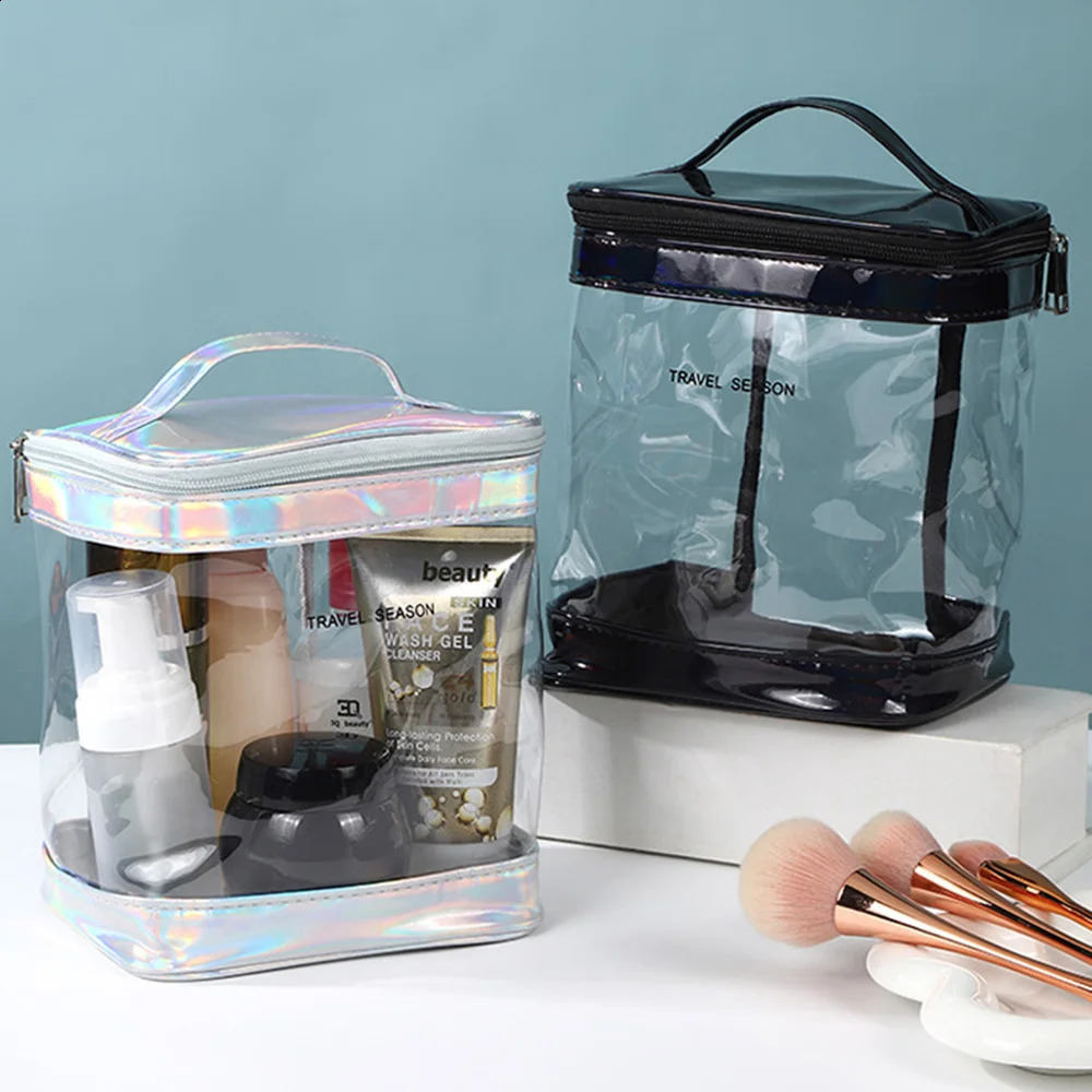 High quality transparent makeup bag transparent makeup bag for travel or daily use waterproof beach bag sunscreen and skincare store 250410