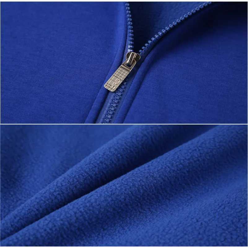POD customization Winter Plus Velvet Zipper Hoodie Custom Printed Embroidery Company Mens Thick Coat Warm Winter Jacket S-5xlT251112
