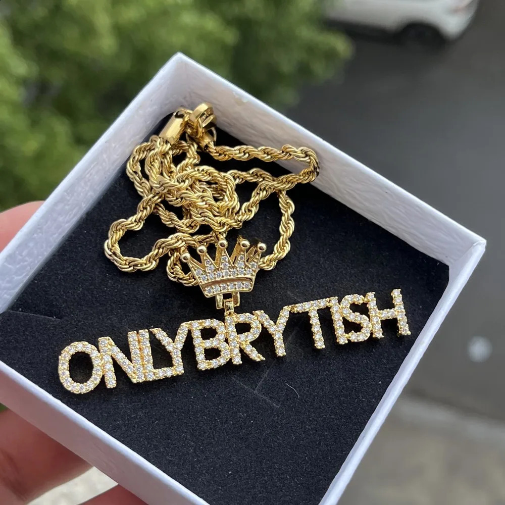 DUOYING Customized Butterfly Necklace Personalized Hollow Zircon Original A-Z Letter Pendant Hip Hop Jewelry Gift 250409