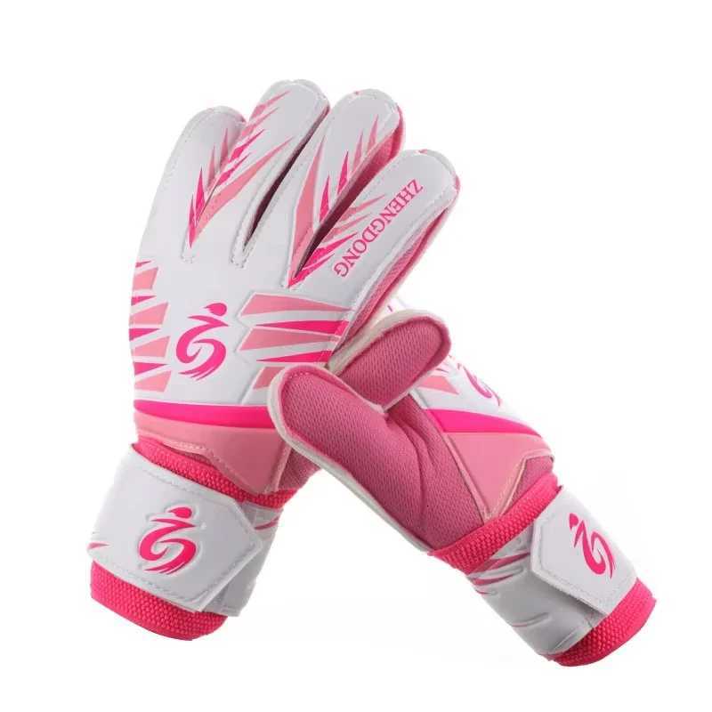 Children Football Goalkeeper Gloves with Finger Guard PU Wear-resistant Anti-slip Durable Protective Gloves Soccer Goalie GlovesW251112