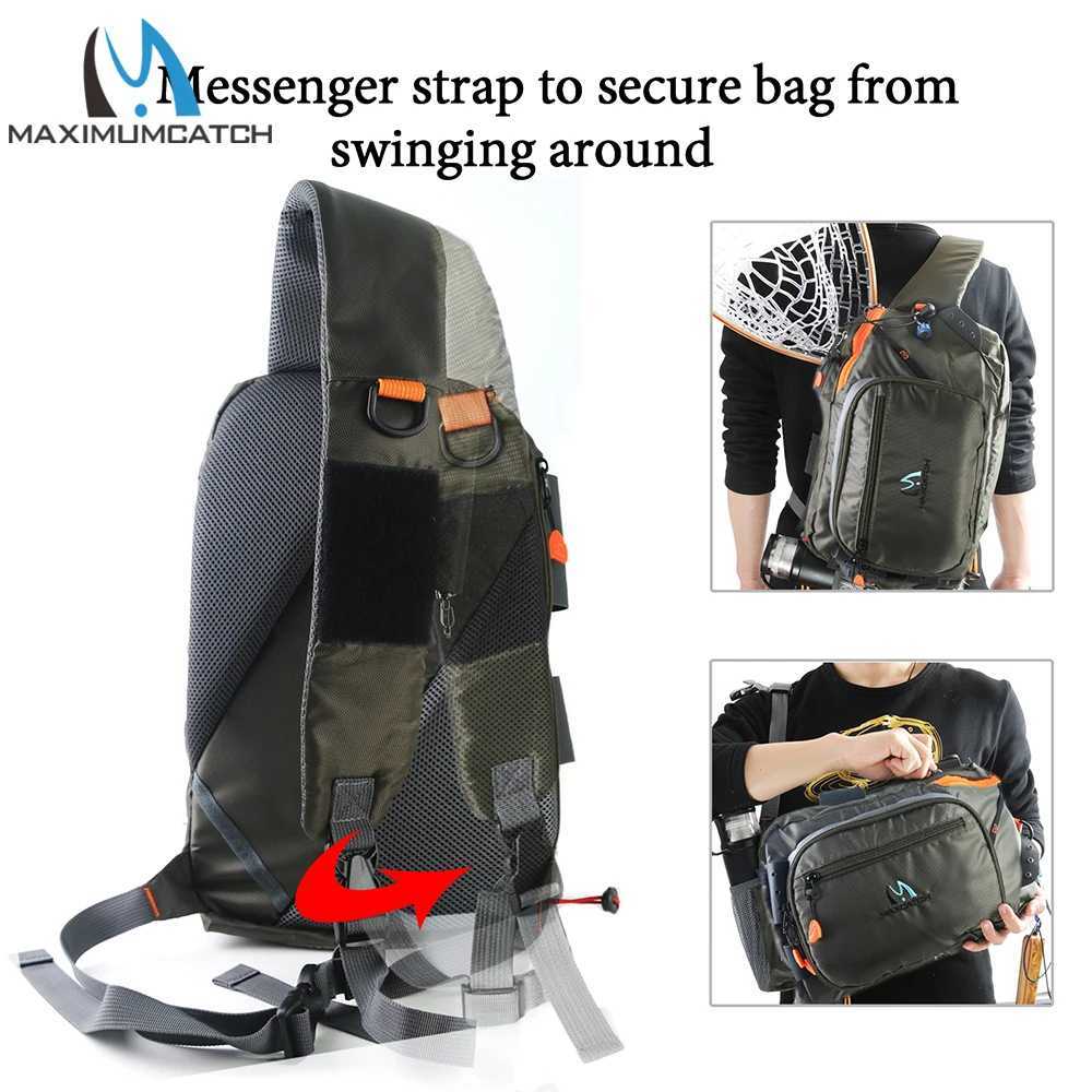 Maxcatch FCO Fishing Sling Back Pack Outdoorsport Fly Fishing Sling Bag With Fly Patch Z250411