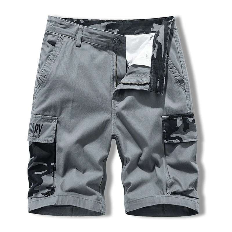 Men Cotton Cargo Outdoor Beach Casual Male Camouflage Streetwear Shorts Mens Sport Work Safari Short Trousers