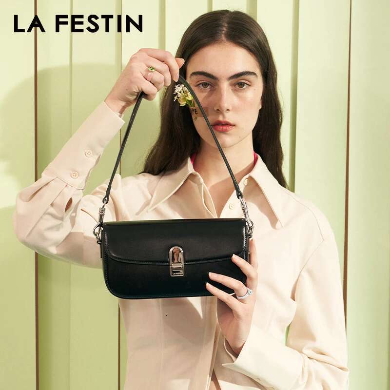 LA FESTIN 2024 New Crossboby Messenger Women's Underarm Saddle Fashion Denim Shoulder Bag Handbag Y2k Bag
