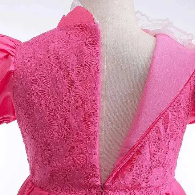 Disney Peach Girls Peach Role Play Dress up Princess Game Role Play 4 6 8 10 Yrs Childrens Final Level Peach Costume Movie Elegant Party FrogXJ250411