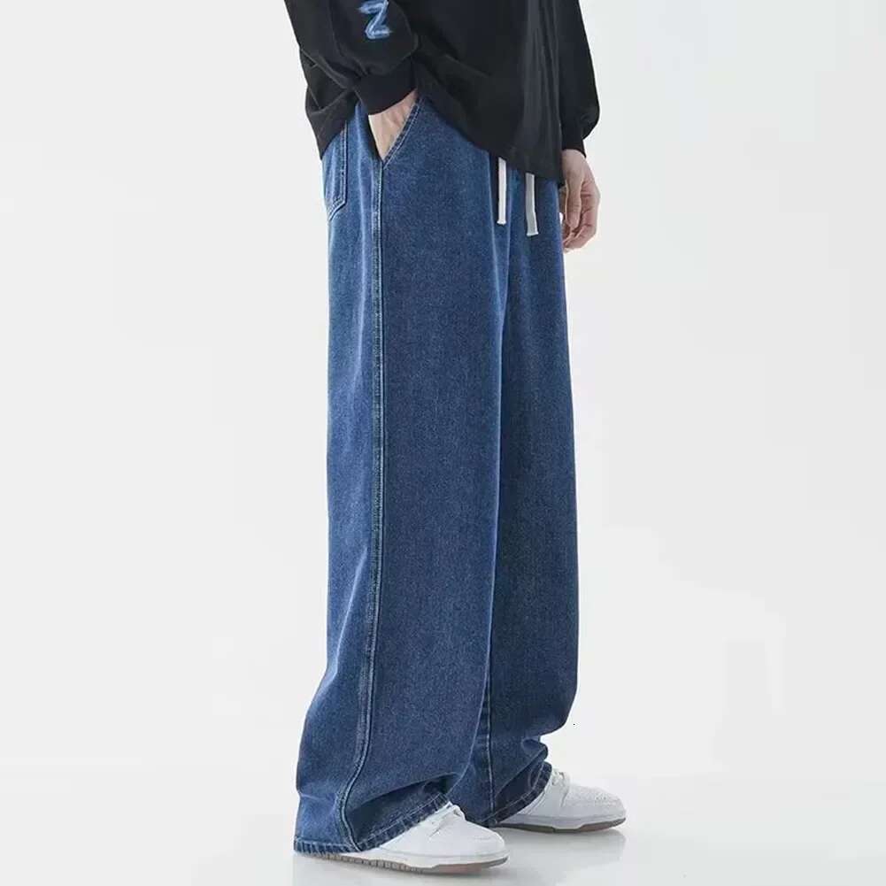 For Men Straight Loose Pants Streetwear Fashion Trousers Neutral Jeans Spring Wide Leg Affordable