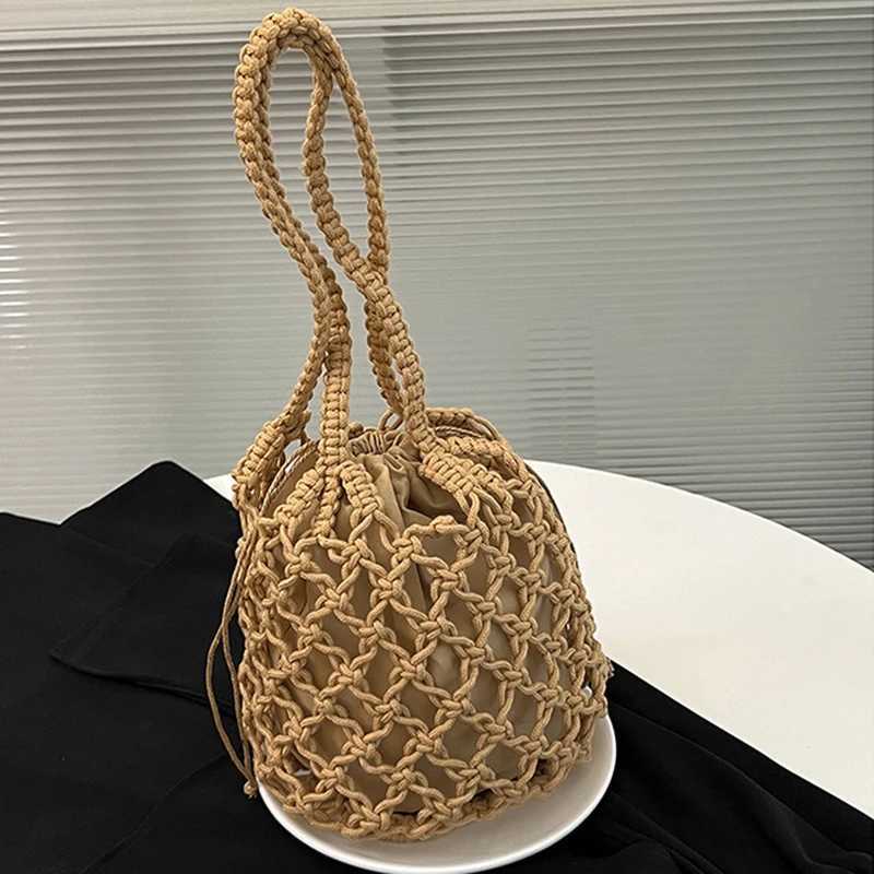 Mini design Str womens bag new summer high-end handbag water bag hot selling woven beach cross body bagXJ250412