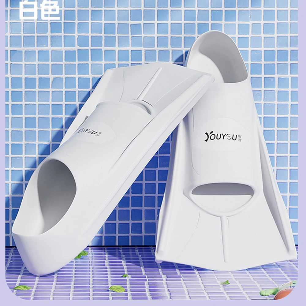 Professional training flipper adult and child frog shoes duck feet snorkeling and swimming aids soft silicone C655Y250412