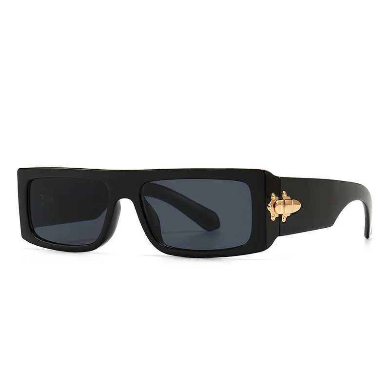Fashion Vintage Rectangle Sunglasses Women Men Luxury Brand Designer Small Frame Flat Top Gradient Sun Glasses For Female UV400 Z250411