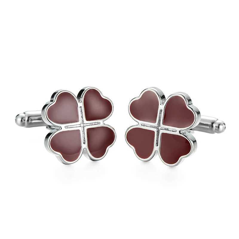 High quality mens French shirt cufflinks with red design cuff button set accESSories jewelry giftsT250412
