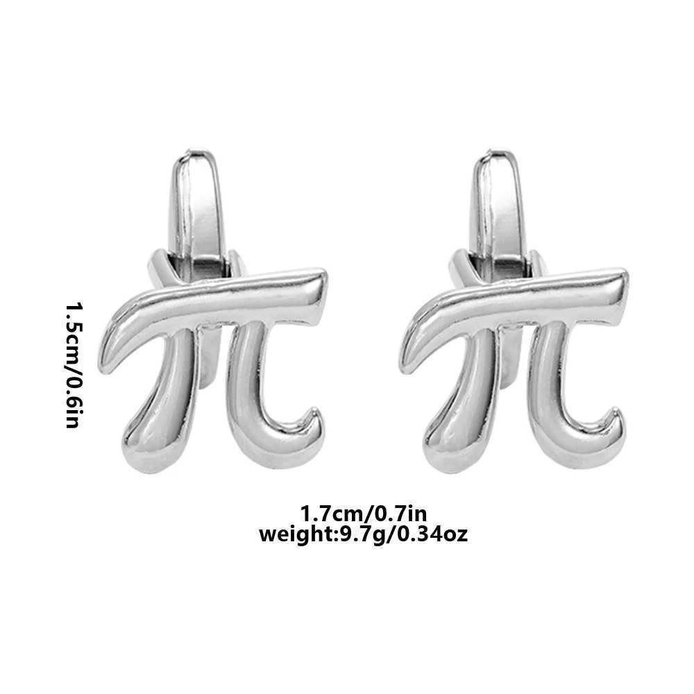 Symbol cufflink student personalized signature Pi cufflinkT250412