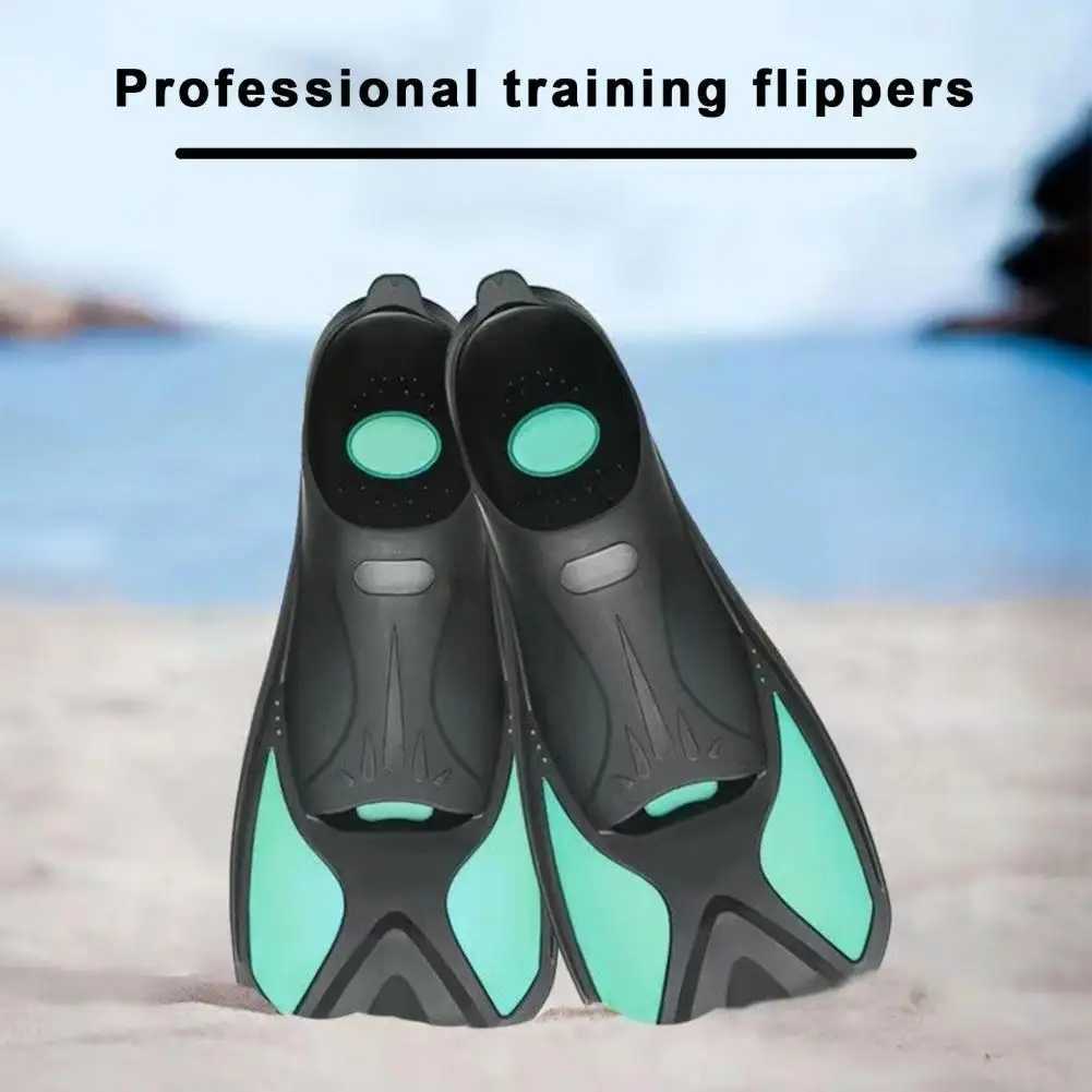 Diving Fin Swimming Training Fin Professional Inflatable Collar Short Blade Collar Leg Strength Building Swimming CollarY250412