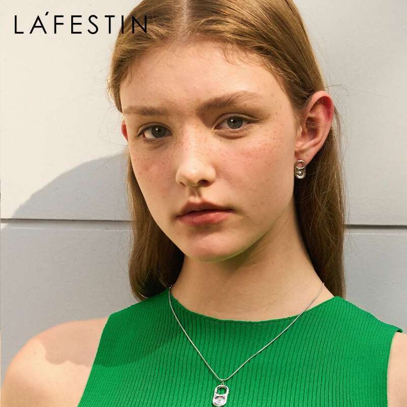 LA FESTIN Fashion Decoration Female 2022 New Original Trendy Niche Design Limited Edition High-End Light Earrings Simple