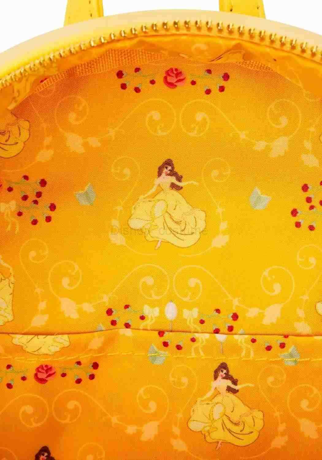 Disney Beauty and Beast Scene Mini Backpack Beauty Princess Cartoon Shoulder Mini Childrens Backpack Girl Birthday Gift X250412