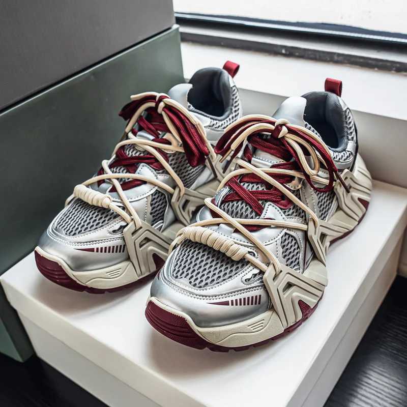 Mens Casual Sneakers Retro To Do Old Lovers Sports Platform Running Shoes High Quality Luxury Fashion Mens SneakersC250411
