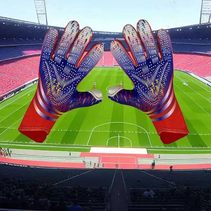 Roxxana Youth Goalkeeper Gloves Latex Wear resistant Anti slip Goalkeeper Gloves Game Training GlovesXJ250412