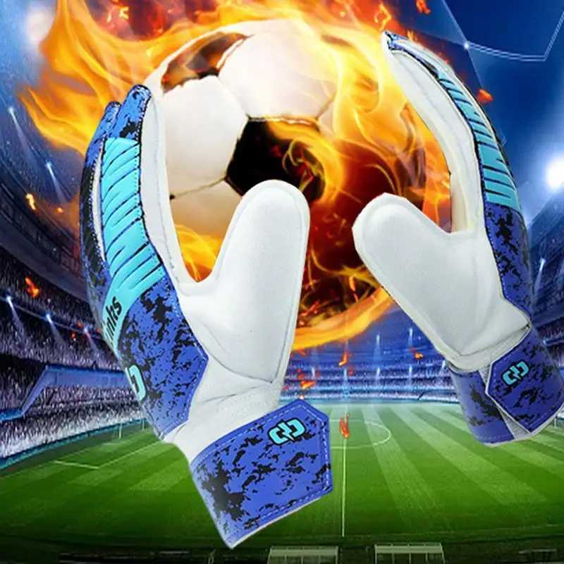 Professional goalkeeper gloves football glove accessories palm training latex football gloves with strong grip size 6-10XJ250412