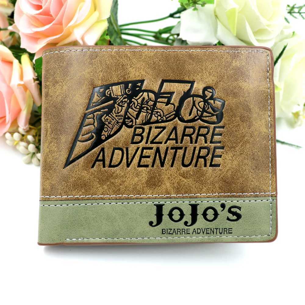 JoJo Fantasy Adventure Khaki Mens Wallet Kujo Jotaro Womens Coin Wallet Z250411