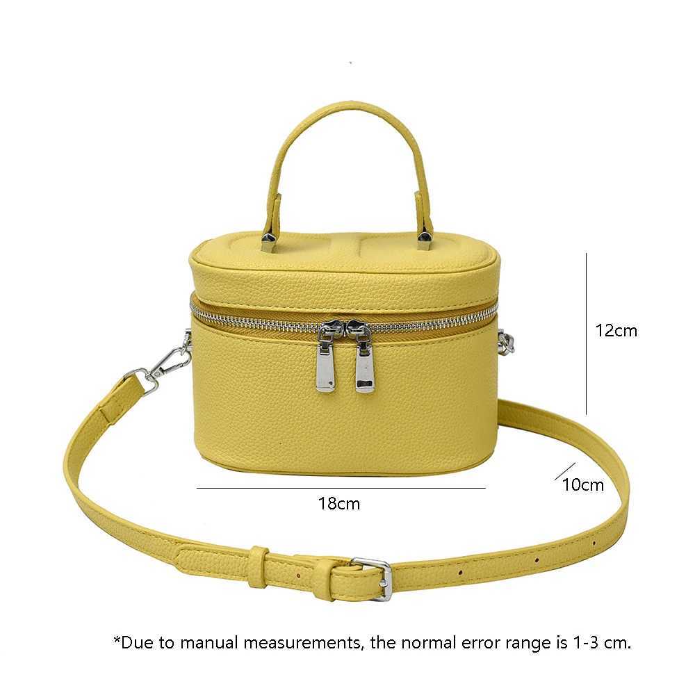 Summer Small Box Handbags for Women Lychee Pattern Leather Versatile Single Shoulder Bags Korean Style Mini Square Crossbody BagT2511112