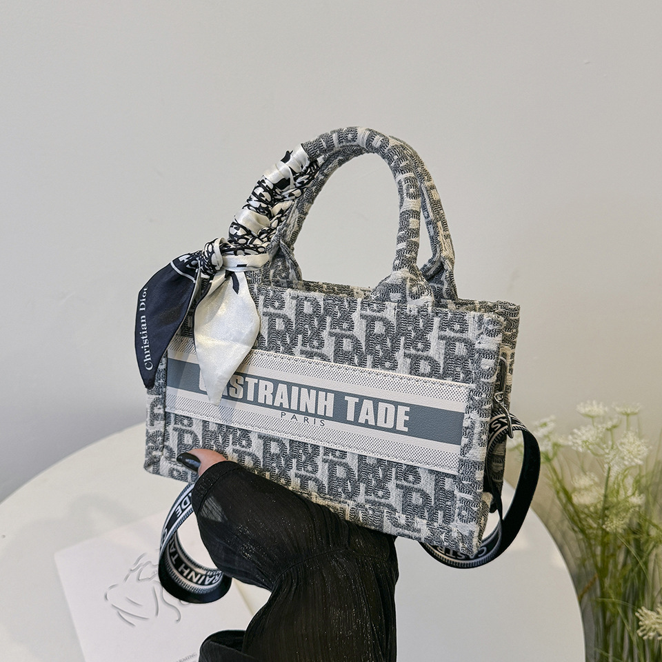 2025 Women's handbag new style popular tote bag large capacity shopping bag foreign-style women's bag