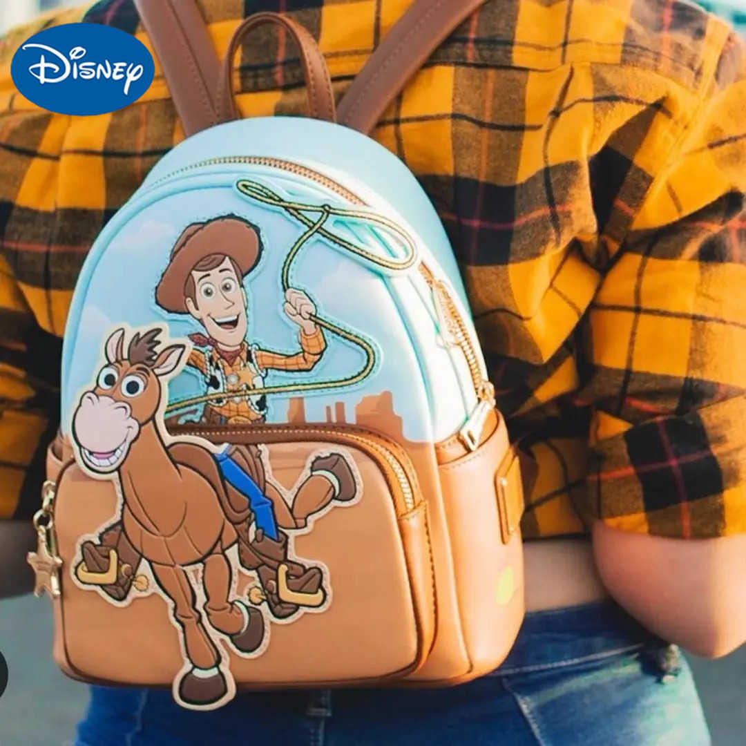 Disney In Stock Disney Loungefly Toy Story Woody Bullseye Student Backpack Childrens Backpack Leisure Backpack Shoulder Bag Gift X250412