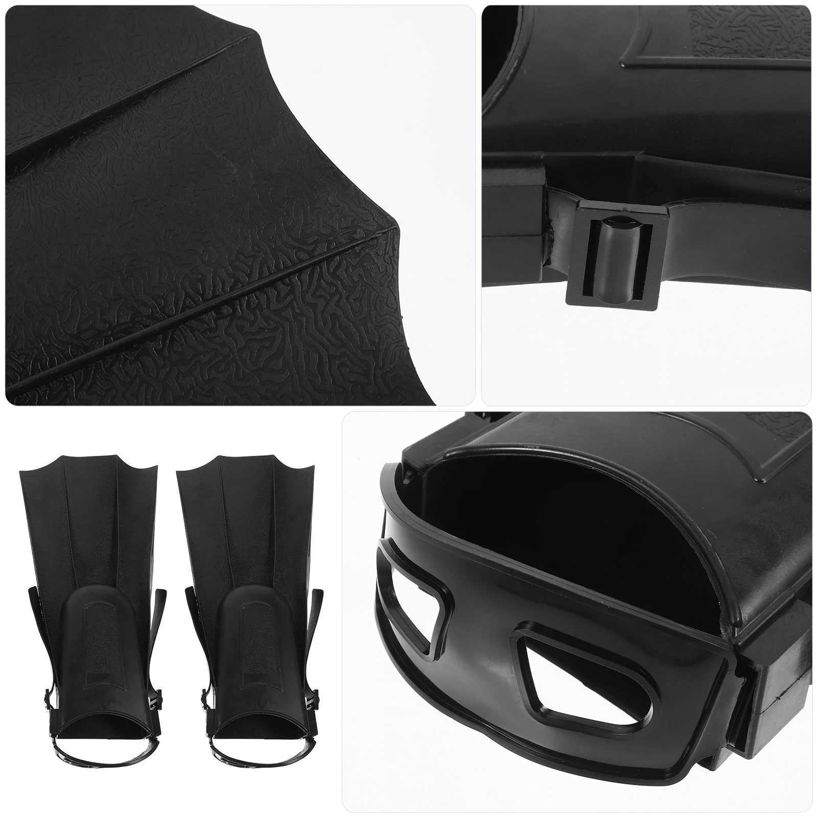 Diving Fins Swimming Training Swimming Floating Inflatable Flip Top Youth Shoes GogglesY250412