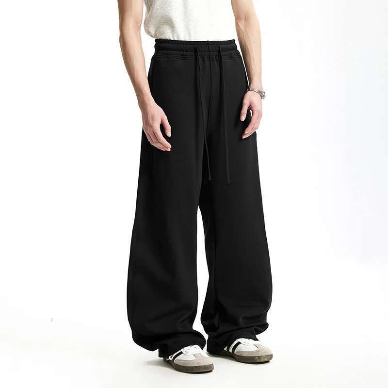 Smart Temperature Control Curved Pants For Men Streetwear 3D Cut Casual Trousers