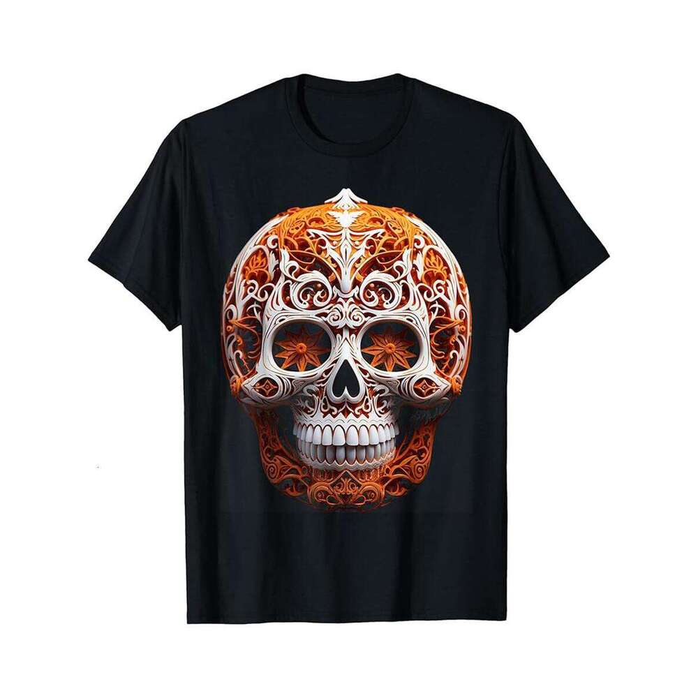 Designer T shirt Skull Cyclist Top Hat Sunglasses Smoking Pipe Edgy Biking - 220g T shits