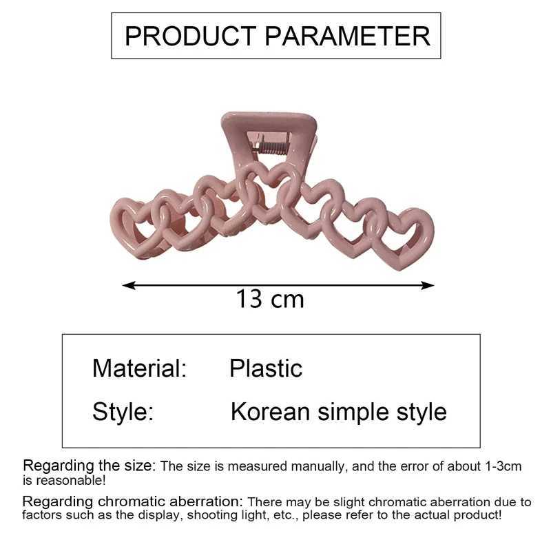 2024 New Y2k Dopamine Girl Fashion Pink Hollow Geometry Star shaped Heart Hairpin Female Hairpin Cross Headband Shark Clip Y2504012