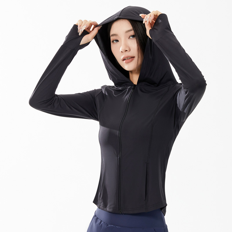 Sunscreen Jacket for Women Skin Clothes for Women Slim Fit Breathable Sunscreen Clothes Summer Ice Silk Short Version Uv Resistant Upf100