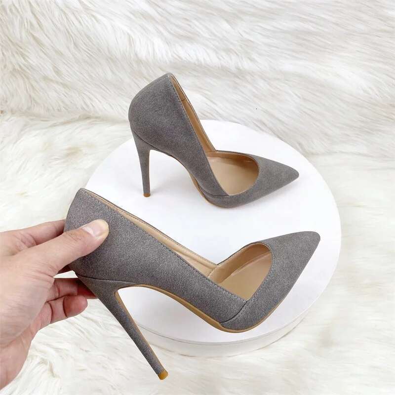 Elegant style pointed banquet high heels, workwear, commuting oversized women's shoes