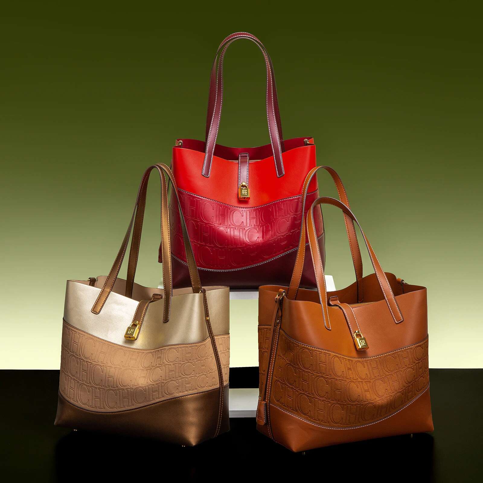 CHCH Large Capacity Tote Spring New Splicing Design Child Mother Belt Commuter Women's Bag