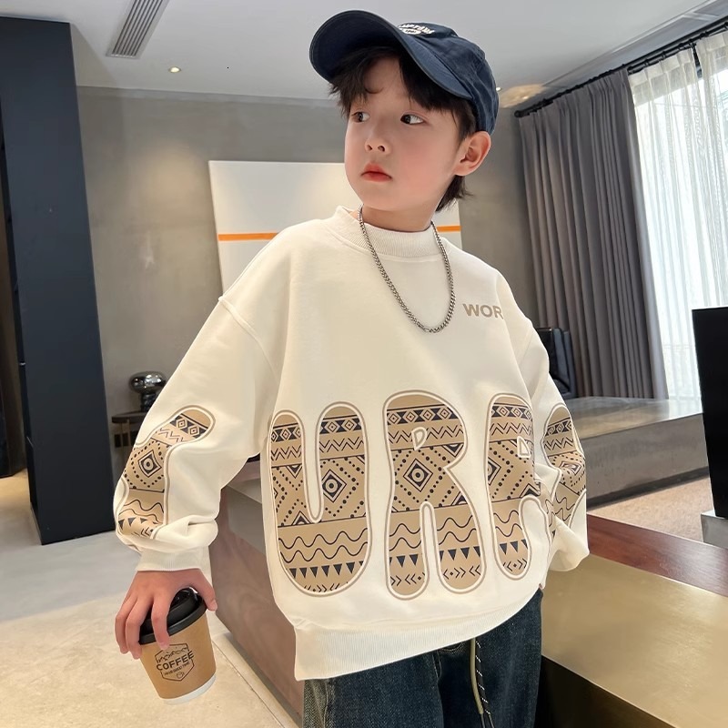 Ddmyshoesvip Boys Clothing Brand Hoodie New Spring Top Mid Size Children S Autumn Clothes Trendy And Explosive Street Style