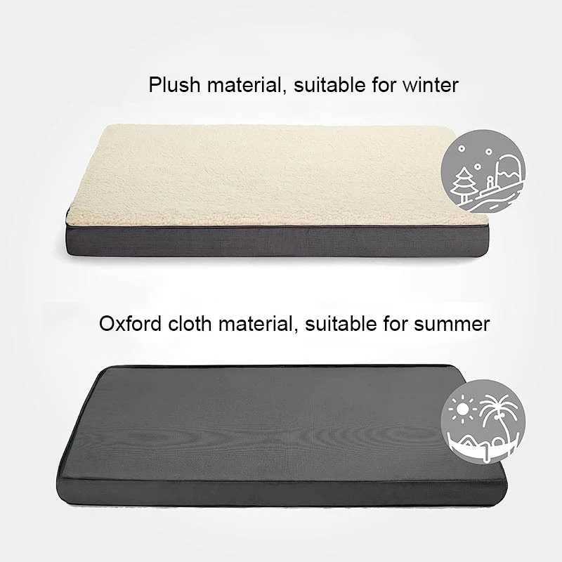 Dog bed kennel pad memory foam warm and soft pet bed with removable and washable cover dog pad puppy accessories pet supplies X250412