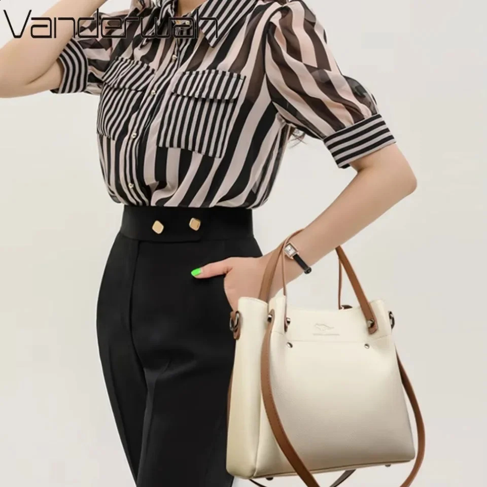 High quality Pu leather shoulder cross body bag 2025 handbag womens large capacity 250401