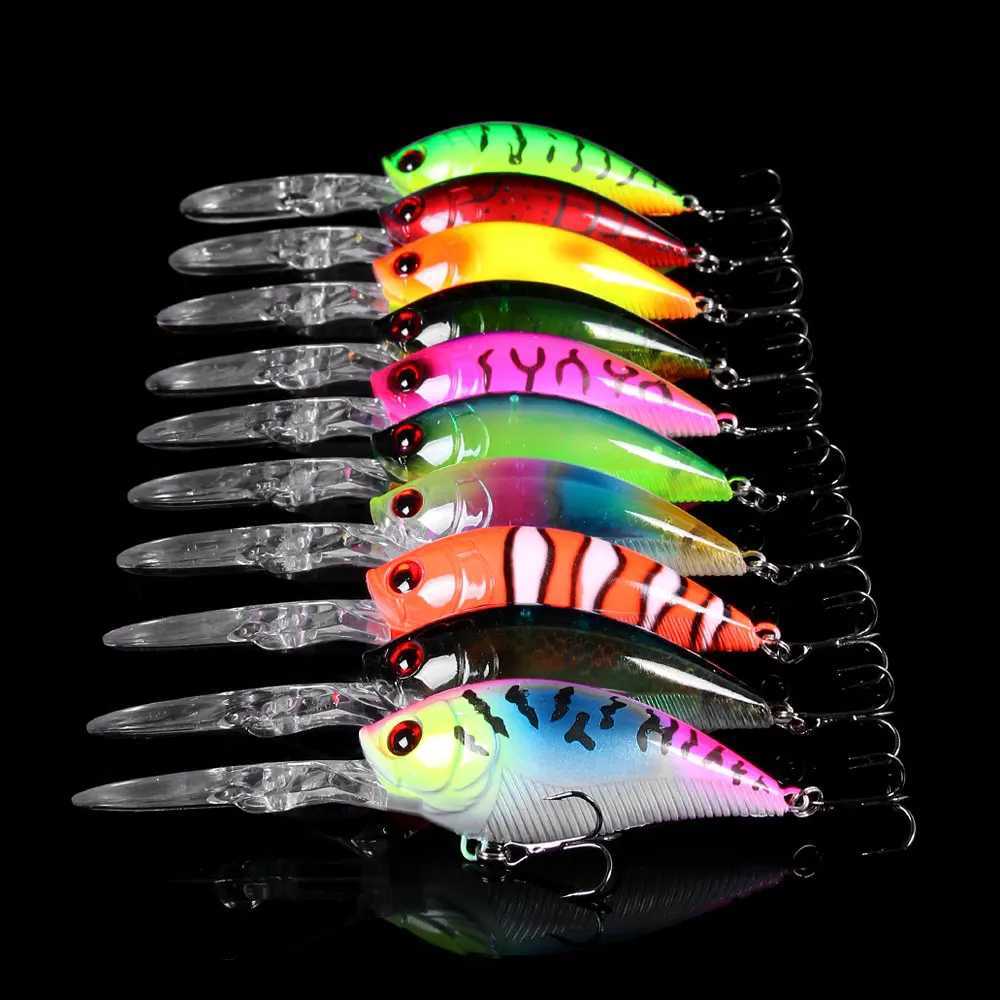 Hengjia 12.5cm 20.5g Crankbait leurre Fishing Lure Pike Carp Fishing Artificial Hard Bait Wobbler Crankbait Fishing Tackle Z250411