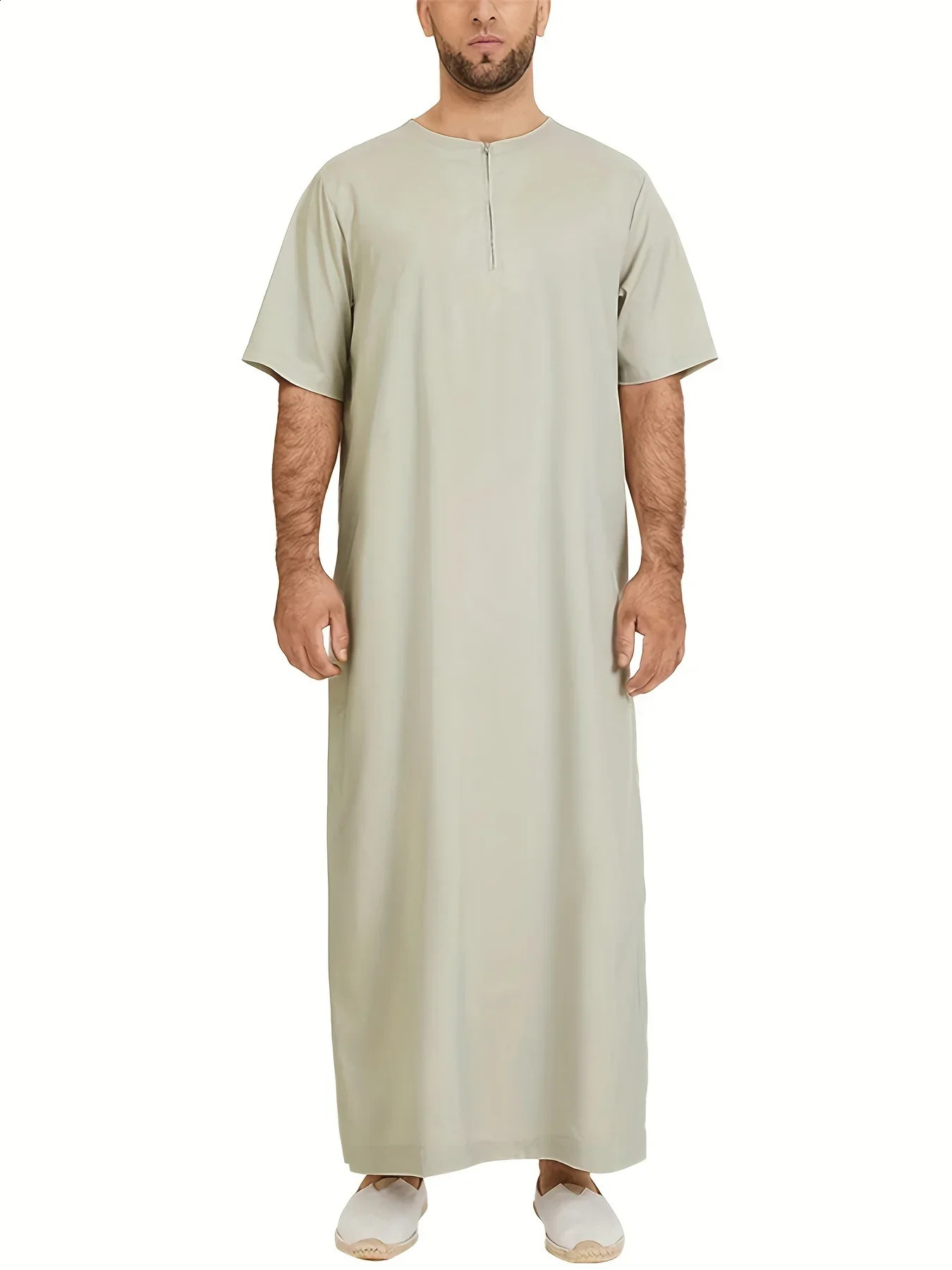 Ramadan mens clothing Saudi Arabia Thobe Jubba Dishdasha long sleeved robe Abaya Ramadan dress Ramadan clothing 250411