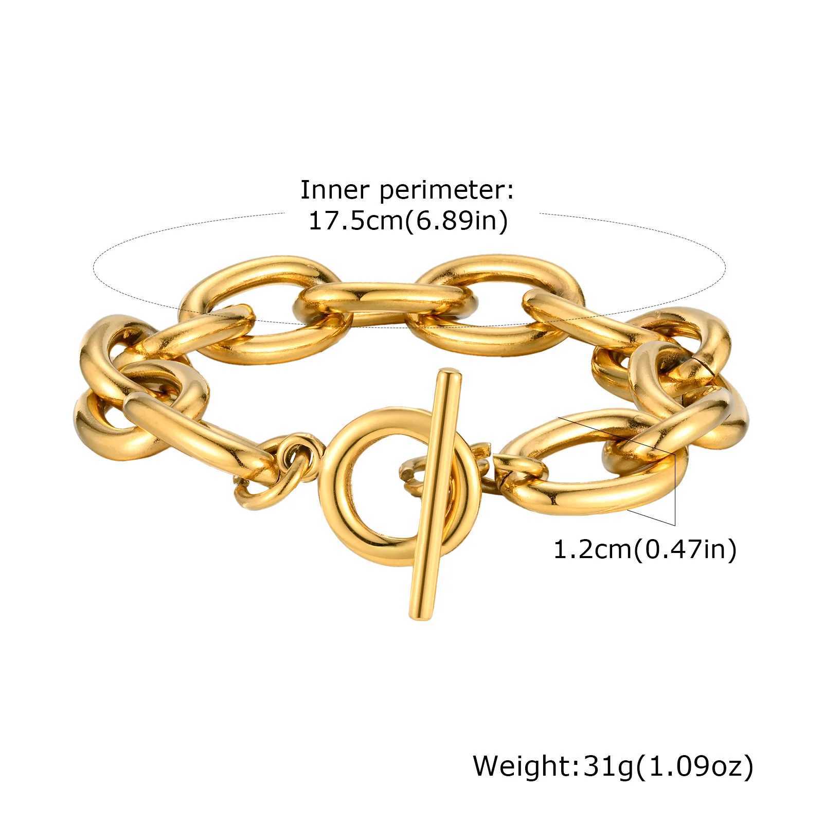 Heavy ladies switch bracelet stainless steel heavy OT buckle bracelet W250411