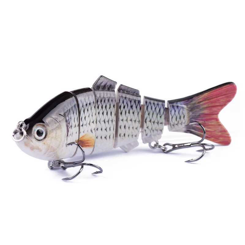 Hanlin Set 4 Inch 16.5g Fishing Lures Multi Jointed Wobblers Swimbait Hard Artificial Bait Crankbait Sinking Pike Bass Tackle Z250411