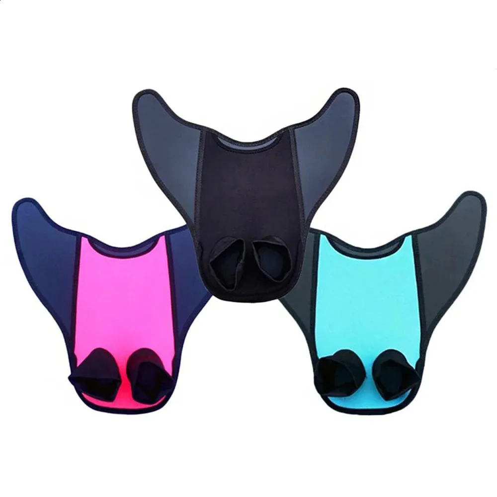 Pro Mermaid Monofin Kids Swim Training Fins Adult Diving Snorkeling Adjustable Strap Water Shoes 250411