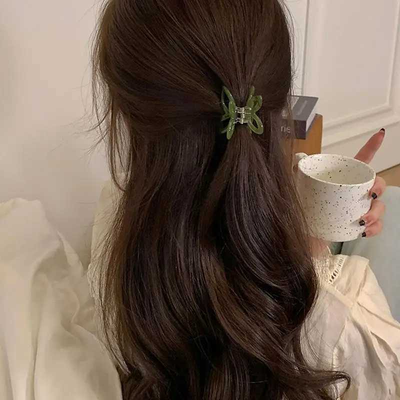 Sweet Fairy Hollow Butterfly Hairpin Acetate Hairpin Claw Styling Tool Female Hair Accessories Party Daily Leisure Decoration Y2504012