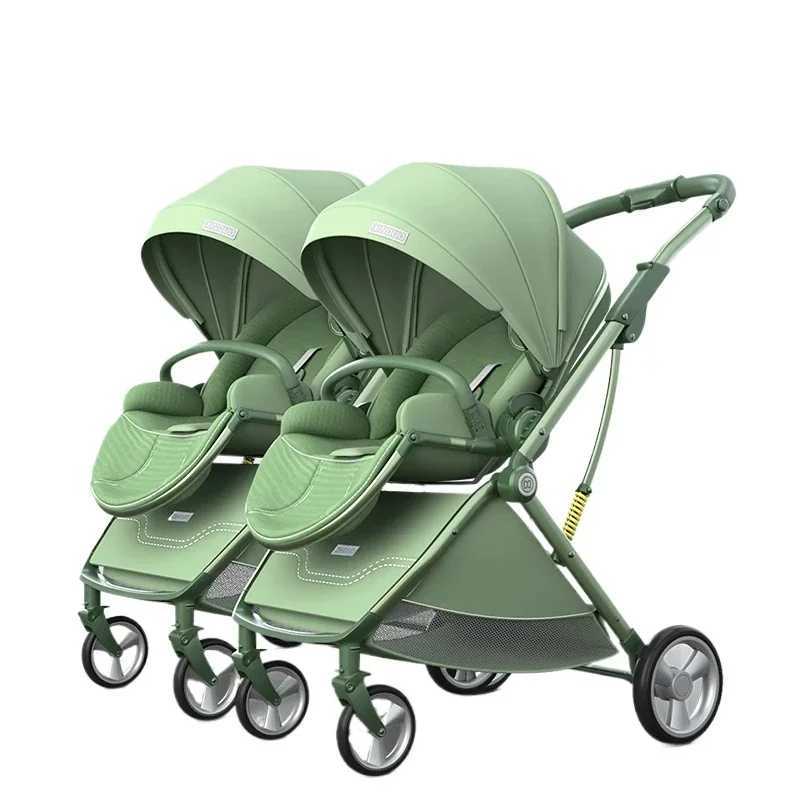 Double sided baby stroller double-sided folding baby stroller lightweight double-sided baby stroller W250411