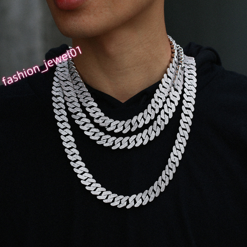 In-Stock Mens 18K Gold-Plated Cuban Chain - Zircon Copper Jewelry for the Distinguished Gentleman