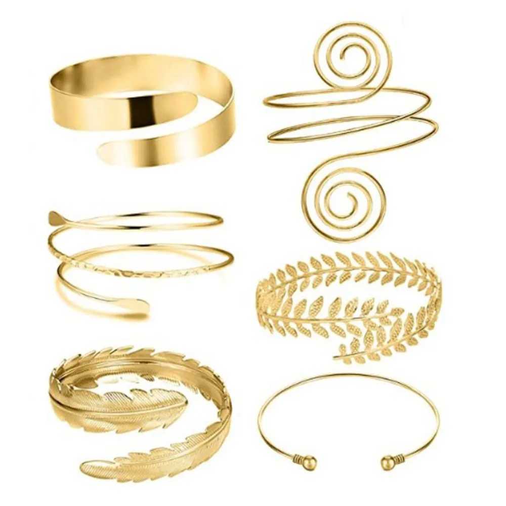 Open Upper Arm Cuff Armband Women Bangle Bracelet Pulseras Acero Inoxidable Para Mujer Stainless Steel Jewerely Joyera Mujer C250411