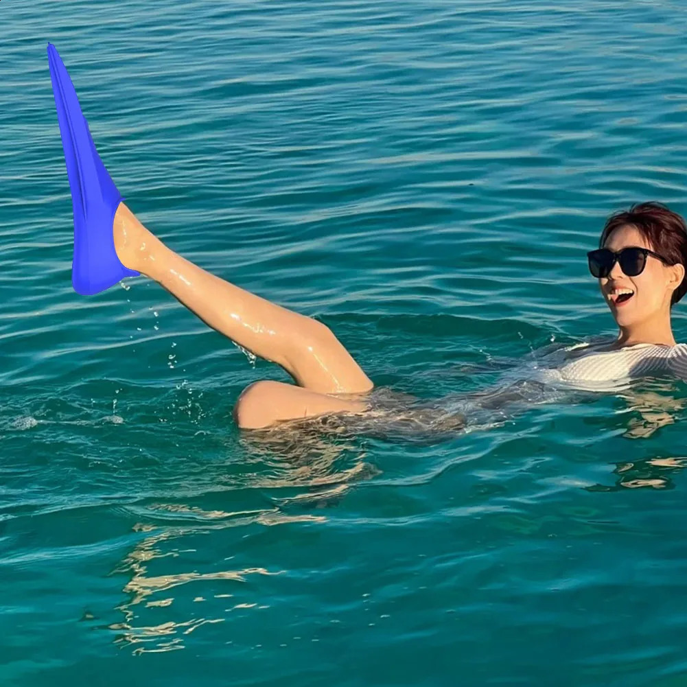 Swimming Training Fins Silicone Swim Fin Non Slip Swimming Flippers Portable Diving Shoes for Kids Girls Boys Adults 250411