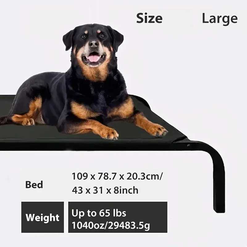 Pet bed dog cat folding pet camping bed breathable mesh fabric washable outdoor pet bed pet dog bed pet dog bed X250412