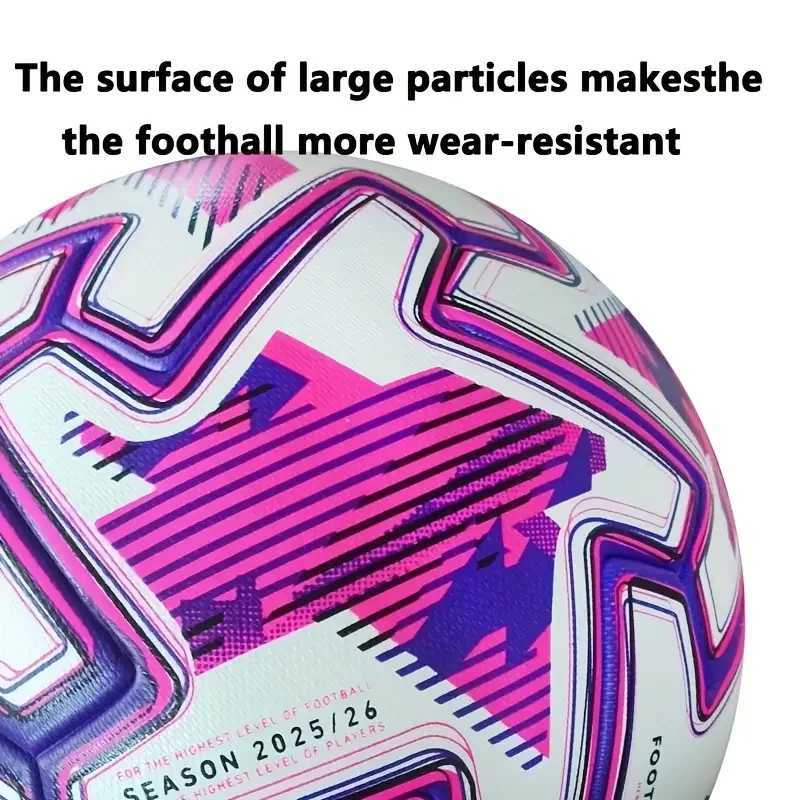 2026 Soccer Ball Standard Size 5 High Quality PU Outdoor Grass Team Sports Match Game Seamless Football Training futbol topuW251111