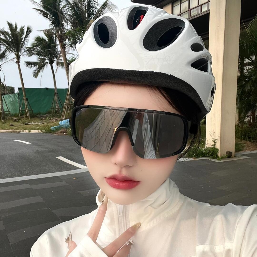 New Colorful UV resistant Men's and Women's Large Frame Windproof Ski Mountaineering Glasses, Outdoor Cycg Glasses