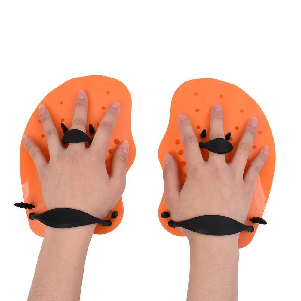 Swimming Finger Paddle Elastic Mesh Swimming Gloves Waterproof Lightweight Reusable Portable Auxiliary Teaching AccessoriesY250412